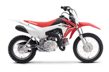 New 2017 HONDA CRF110F RED Here’s one of the best parts about choosing an off-road motorcycle from Honda. You don’t have to pick one that’s too big, or one that’s too small. Because with a whole range of models, from mini to mighty, you’re sure to find one that’s just the perfect fit in terms of both size and performance.